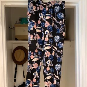 Floral jogger pants
